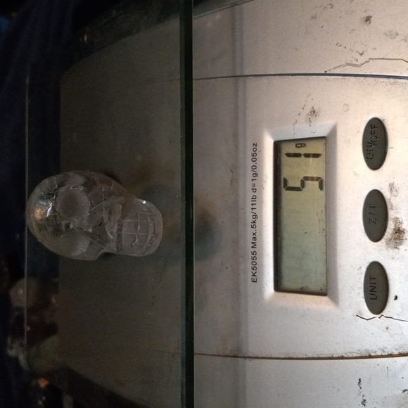 GEMSTONE HEALING STONE QUARTZ SKULL 💀 - Picture 6 of 7